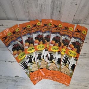 Lot of 8 Halloween Ghost Stakes Yard Decorations 19” Tall 2004 Vintage 48 Total